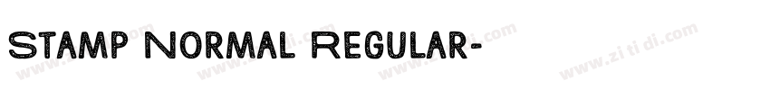 Stamp Normal Regular字体转换